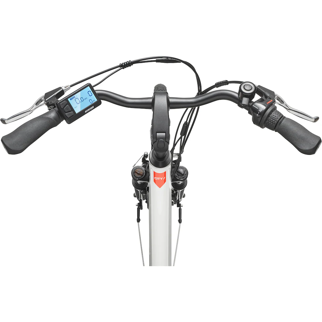 Telefunken E-Bike »Multitalent RC835« 3 Gang Shimano Frontmotor 250 W (28 Zoll Straßenzulassung ca. 100 km Reichweite) Pedelec Elektrofahrrad für Herren u. Damen tiefer Einstieg Cityrad auf Rechnung kaufen Speichern exportieren