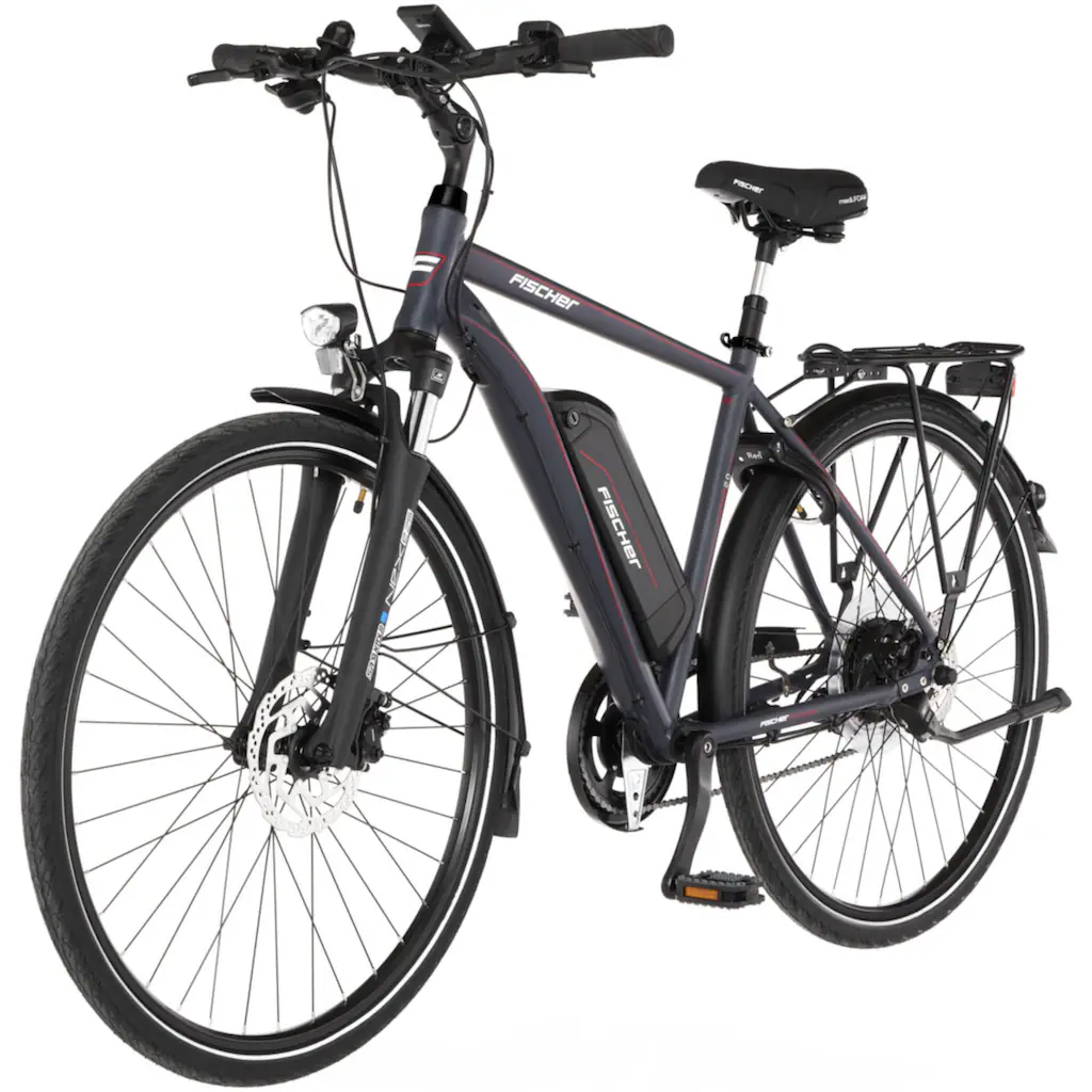 FISCHER Fahrrad E-Bike »VIATOR 2.0 Herren 422« 8 Gang Shimano Acera Pedelec Elektrofahrrad für Herren Trekkingrad Auslauf