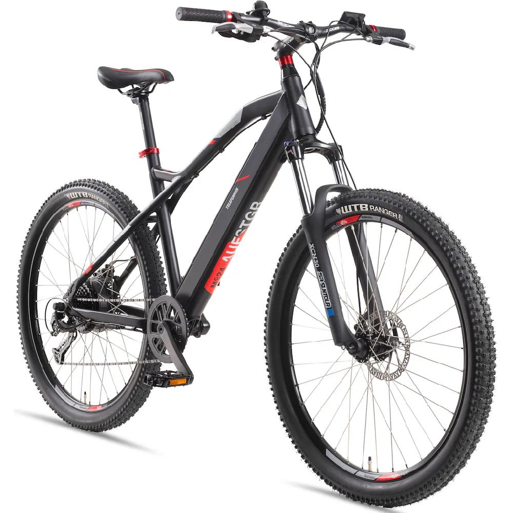 Telefunken E-Bike »Aufsteiger M924« 9 Gang Shimano Altus Heckmotor 250 W (36 V 504 Wh Akku-ca. 100 km Reichweite-Geländebike off road) Mountainbike MTB Elektrofahrrad Damen Herren 27 5 / 29 Zoll Pedelec Schlussverkauf