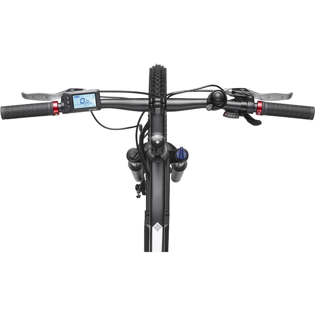Telefunken E-Bike »Aufsteiger M924« 9 Gang Shimano Altus Heckmotor 250 W (36 V 504 Wh Akku-ca. 100 km Reichweite-Geländebike off road) Mountainbike MTB Elektrofahrrad Damen Herren 27 5 / 29 Zoll Pedelec Schlussverkauf