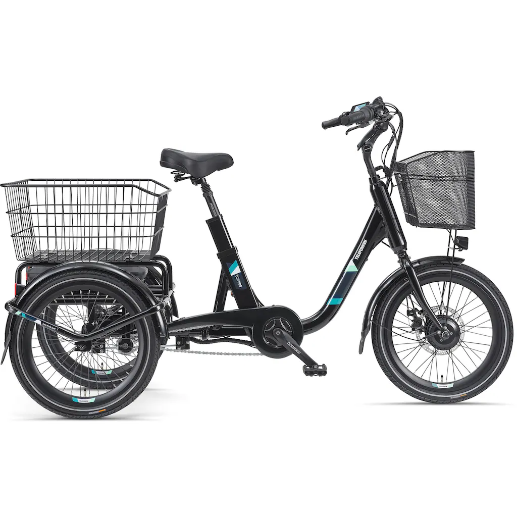 Telefunken E-Bike »TC500« 3 Gang Frontmotor 250 W Pedelec Elektrofahrrad für Damen u. Herren Dreirad auf Raten Kostenloser Versand