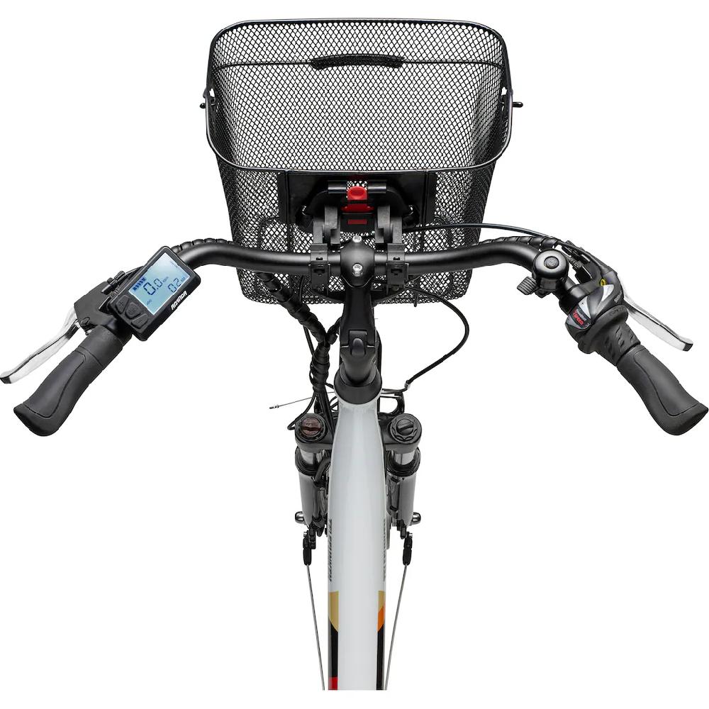 Telefunken E-Bike »Multitalent RC822« 7 Gang Shimano Tourney Frontmotor 250 W (ca. 100 km Reichweite-2 V-Bremsen-Beleuchtung-Straßenzulassung) City Elektrofahrrad Damen Herren 28 Zoll 36 V 374 Wh Akku Pedelec auf Raten Fabrik Onlineshop