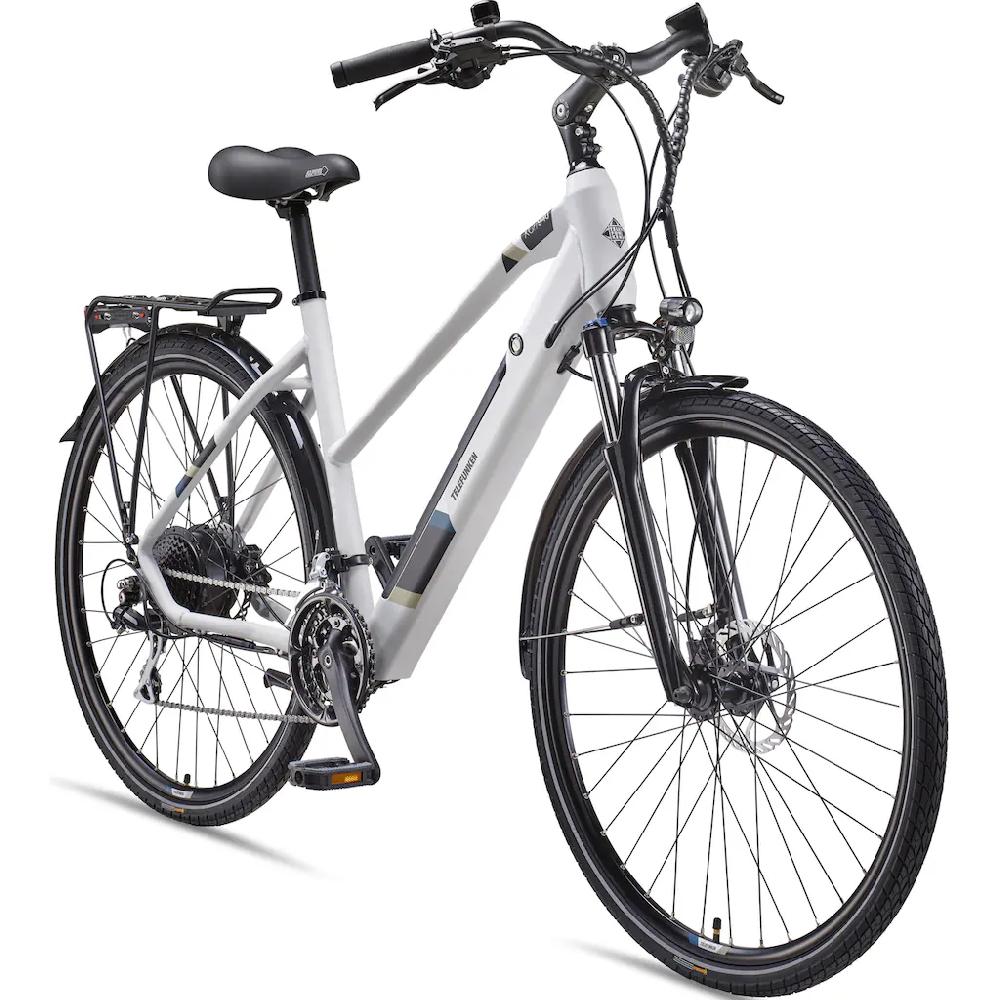 Telefunken E-Bike »Expedition XC940« 24 Gang Shimano Acera Heckmotor 250 W (ca. 100 km Reichweite-hydraulische Scheibenbremsen-Straßenzulassung) Trekking Elektrofahrrad Damen 28 Zoll 36 V 417 6 Wh Akku Pedelec Fabrikpreis