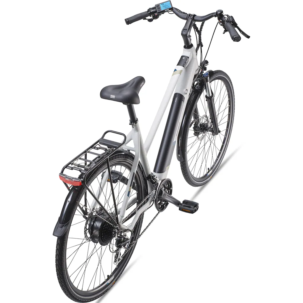 Telefunken E-Bike »Expedition XC940« 24 Gang Shimano Acera Heckmotor 250 W (ca. 100 km Reichweite-hydraulische Scheibenbremsen-Straßenzulassung) Trekking Elektrofahrrad Damen 28 Zoll 36 V 417 6 Wh Akku Pedelec Fabrikpreis