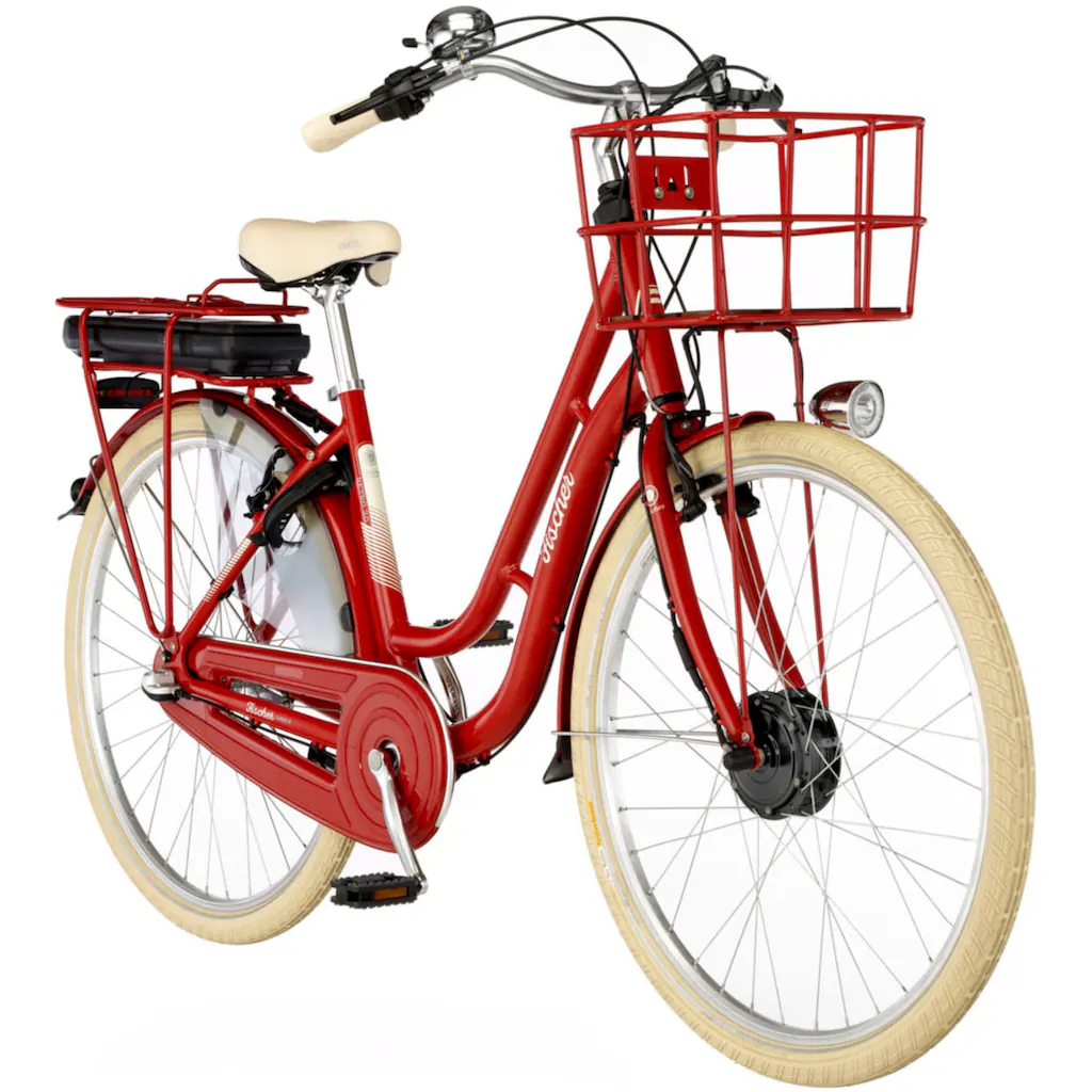 FISCHER Fahrrad E-Bike »CITA RETRO 2.0 418 48« 3 Gang Shimano Shimano 3-Gang Nexus Nabenschaltung (mit Akku-Ladegerät-mit Werkzeug) Pedelec Elektrofahrrad für Damen u. Herren Cityrad auf Rechnung kaufen Flash Sale