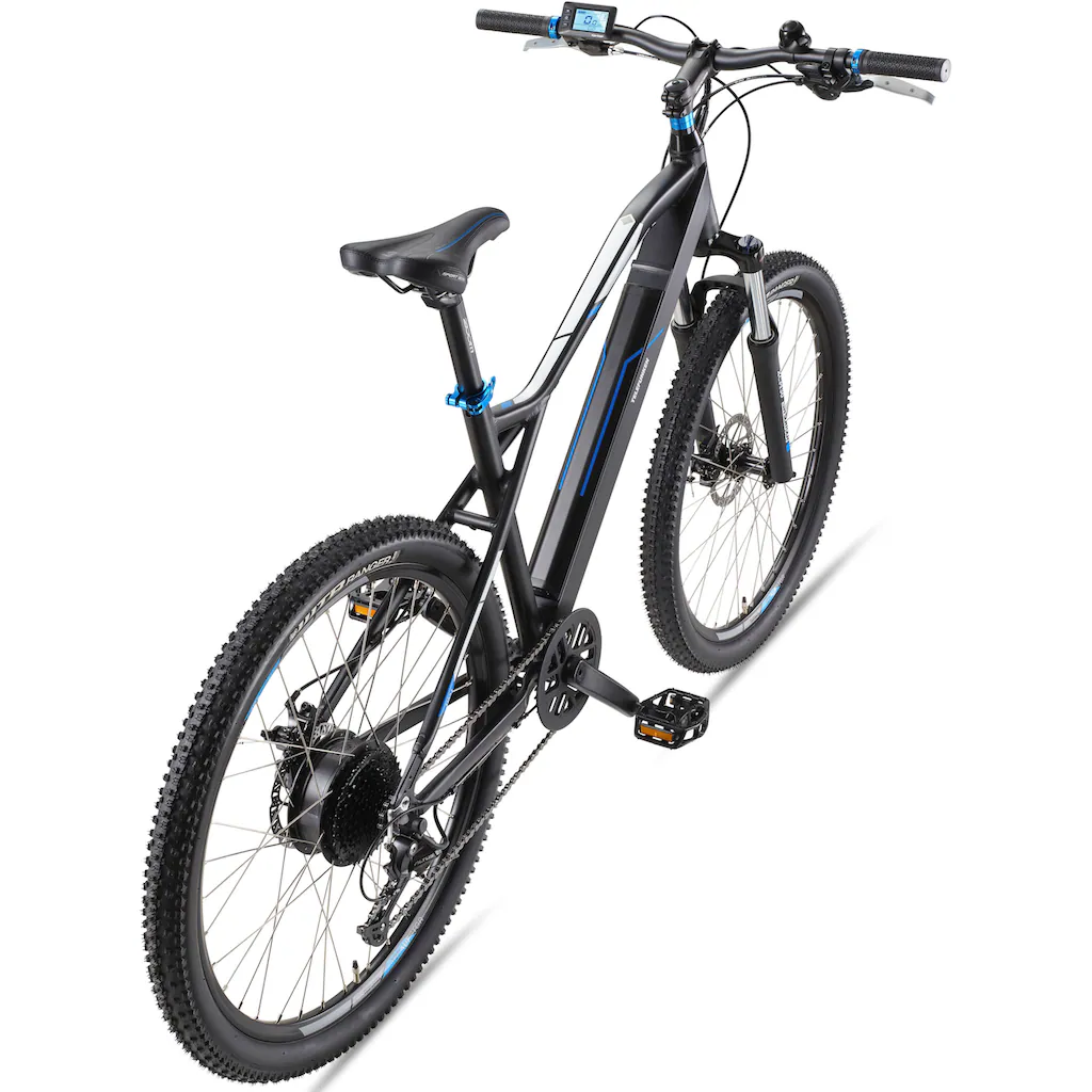 Telefunken E-Bike »Aufsteiger M924« 9 Gang Shimano Altus Heckmotor 250 W (36 V 504 Wh Akku-ca. 100 km Reichweite-Geländebike off road) Mountainbike MTB Elektrofahrrad Damen Herren 27 5 / 29 Zoll Pedelec auf Rechnung bestellen Online Shopping