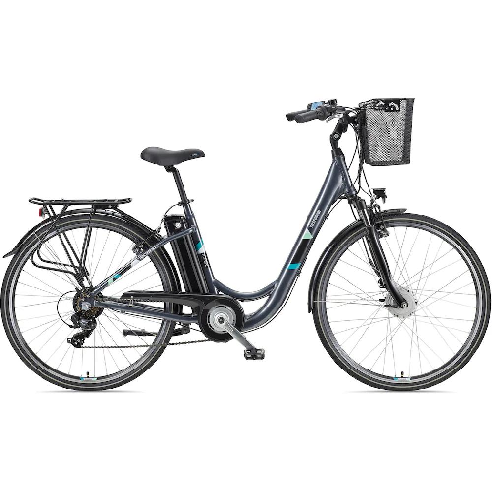 Telefunken E-Bike »Multitalent RC822« 7 Gang Shimano Tourney Frontmotor 250 W (ca. 100 km Reichweite-2 V-Bremsen-Beleuchtung-Straßenzulassung) City Elektrofahrrad Damen Herren 28 Zoll 36 V 374 Wh Akku Pedelec auf Rechnung bes Preisnachlass