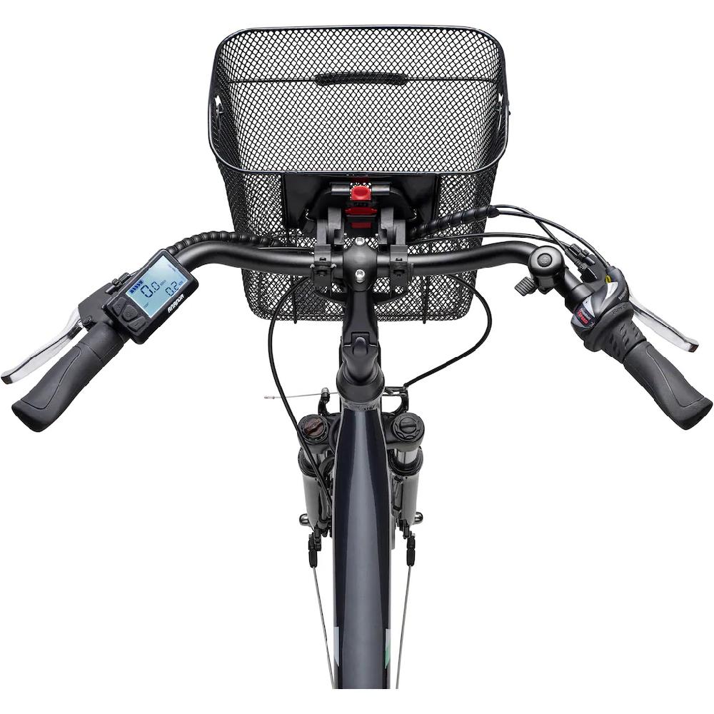 Telefunken E-Bike »Multitalent RC822« 7 Gang Shimano Tourney Frontmotor 250 W (ca. 100 km Reichweite-2 V-Bremsen-Beleuchtung-Straßenzulassung) City Elektrofahrrad Damen Herren 28 Zoll 36 V 374 Wh Akku Pedelec auf Rechnung bes Preisnachlass