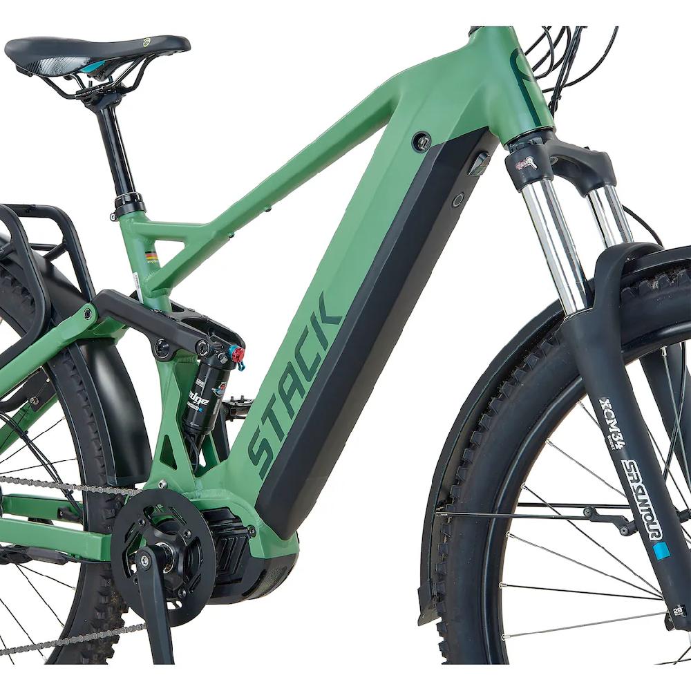 Prophete E-Bike »Stack 5.0« 10 Gang Shimano Mittelmotor 250 W (Akku-Ladegerät) Pedelec Elektrofahrrad für Damen u. Herren MTB Mountainbike Black Friday