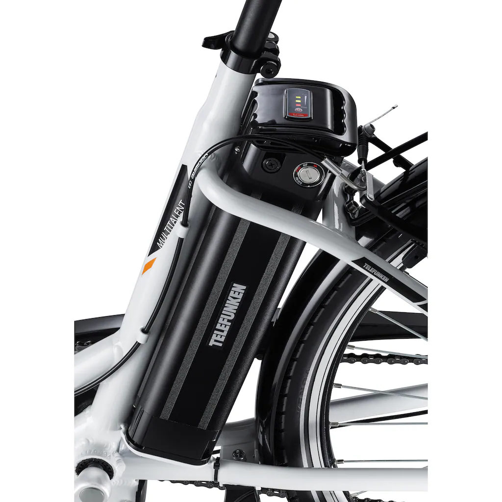 Telefunken E-Bike »Multitalent RC840« 7 Gang Shimano Nexus Frontmotor 250 W Pedelec Elektrofahrrad für Damen u. Herren Cityrad auf Rechnung online bestellen Cyber Monday
