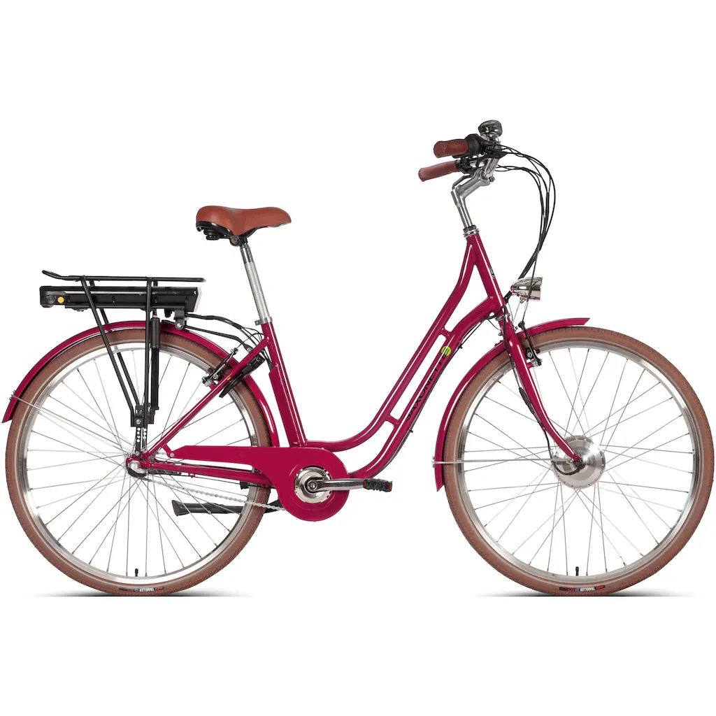 SAXONETTE E-Bike »Saxonette Style Plus 2.0« 3 Gang Frontmotor 250 W (mit Akku-Ladegerät) Pedelec Elektrofahrrad für Damen u. Herren Cityrad Weihnachtsangebot