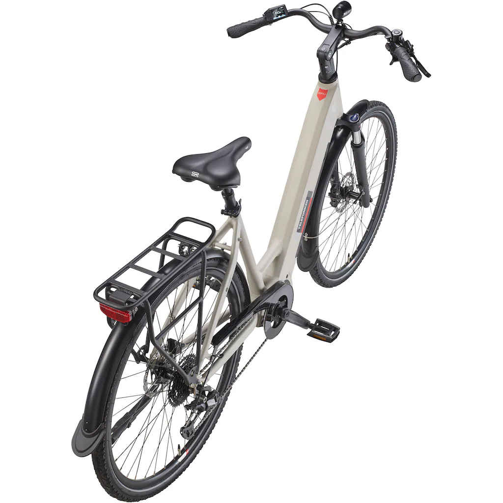 Telefunken E-Bike »Multitalent RC680« 10 Gang Shimano Mittelmotor 250 W (28 Zoll Straßenzulassung Scheibenbremsen) Pedelec Elektrofahrrad für Damen u. Herren Cityrad Neueste Mode