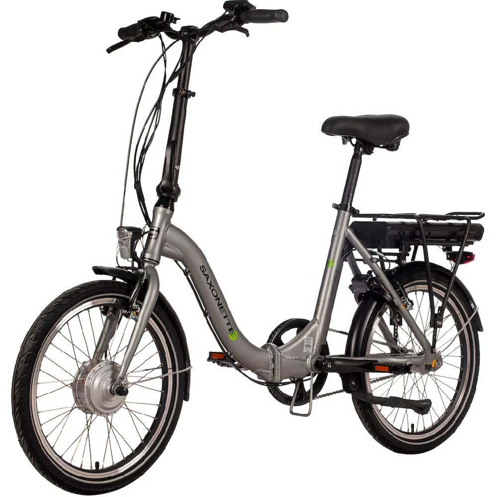 SAXONETTE E-Bike »Compact Plus S« 3 Gang Frontmotor 250 W (mit Akku-Ladegerät) Pedelec Elektrofahrrad für Damen u. Herren Faltrad auf Raten Online Outlet