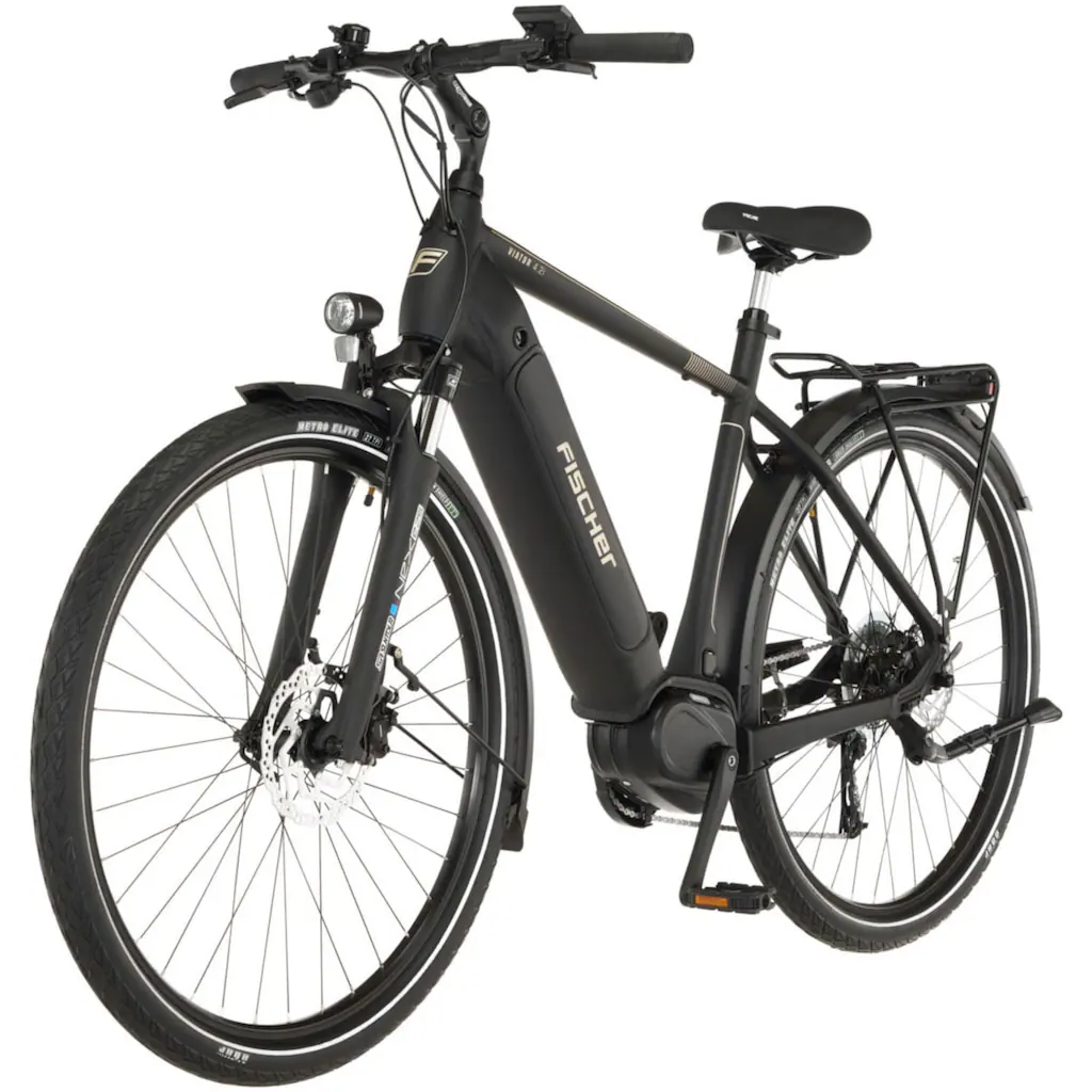 FISCHER Fahrrad E-Bike »VIATOR 4.2i« 9 Gang Shimano Acera Mittelmotor 250 W (mit Faltschloss) Pedelec Elektrofahrrad für Damen u. Herren Trekkingrad auf Rechnung kaufen Kauf eins, bekomm eins gratis