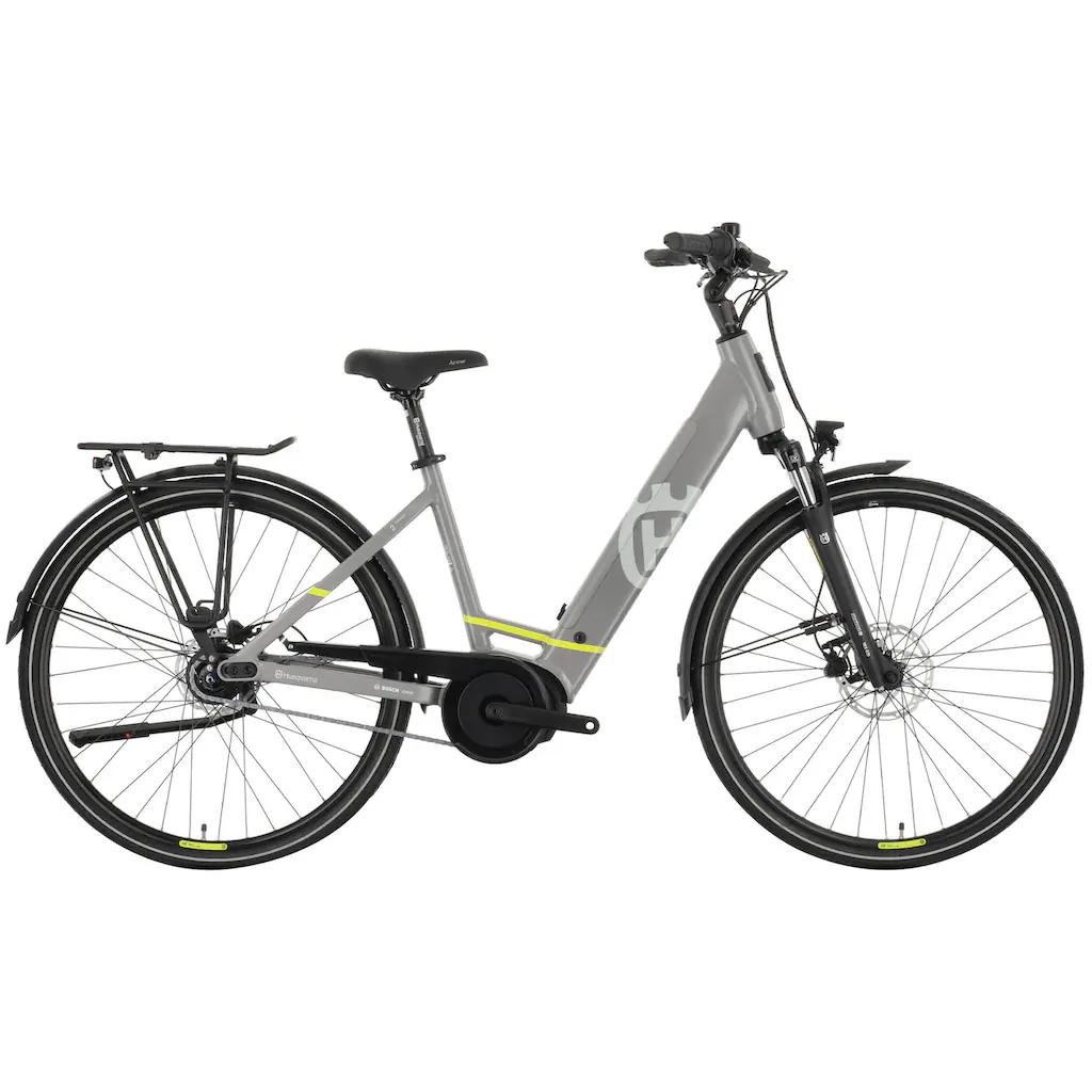 Husqvarna E-BICYCLES E-Bike »E-Citybike Towner 2« 8 Gang Shimano Nexus Mittelmotor 250 W (28 Zoll Bosch Motor Rücktritt Scheibenbremsen mit Straßenzulassung) Pedelec Elektrofahrrad für Herren u. Damen Cityrad tiefer Einstie Tägliche Deals