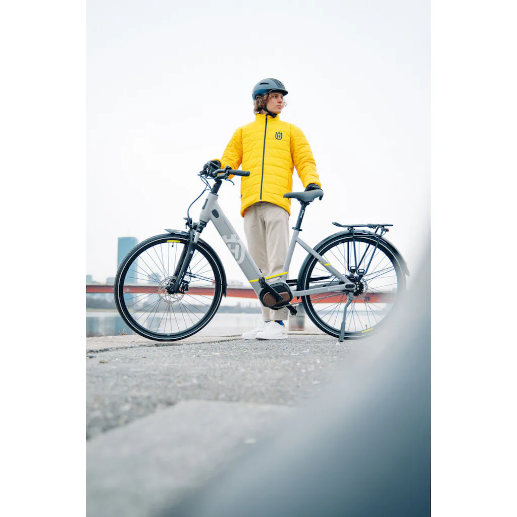 Husqvarna E-BICYCLES E-Bike »E-Citybike Towner 2« 8 Gang Shimano Nexus Mittelmotor 250 W (28 Zoll Bosch Motor Rücktritt Scheibenbremsen mit Straßenzulassung) Pedelec Elektrofahrrad für Herren u. Damen Cityrad tiefer Einstie Tägliche Deals