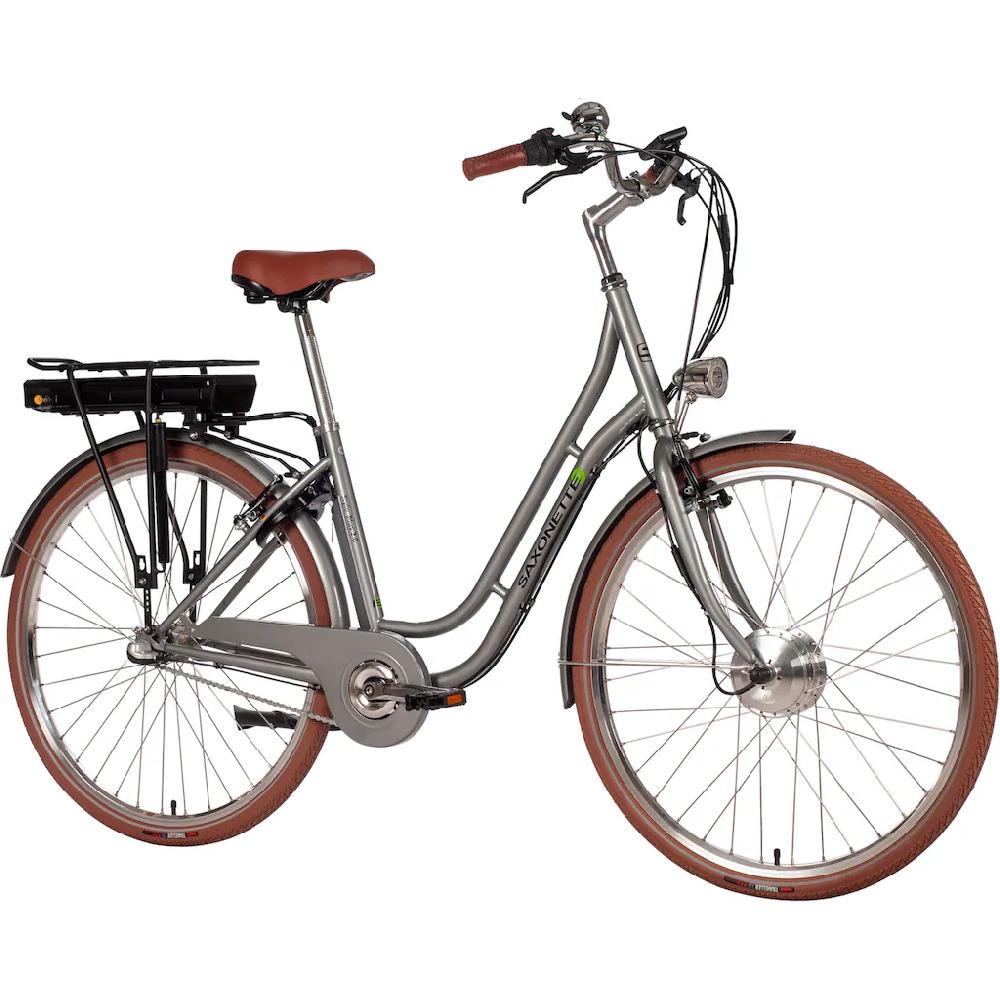 SAXONETTE E-Bike »Style Plus 2.0« 3 Gang Frontmotor 250 W (mit Akku-Ladegerät) Pedelec Elektrofahrrad für Damen u. Herren Cityrad auf Raten Sonderangebote