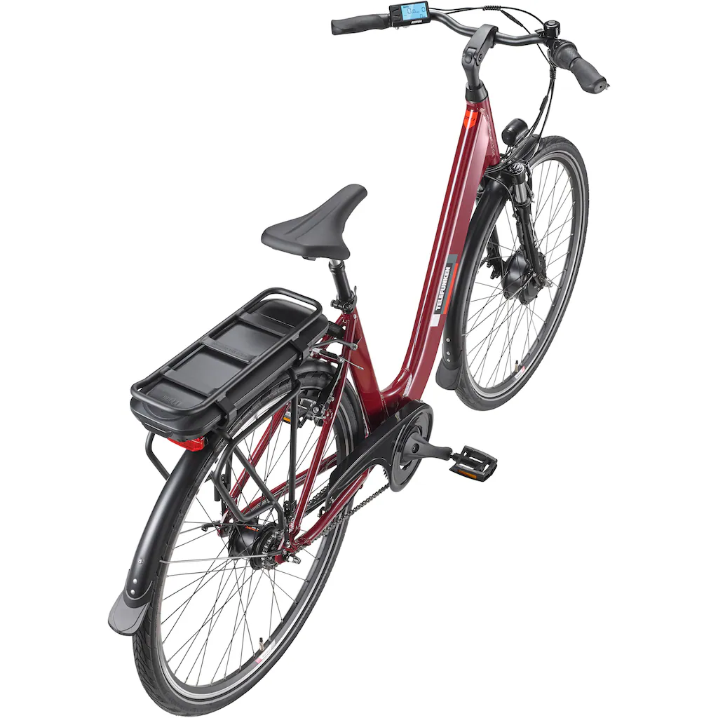 Telefunken E-Bike »Multitalent RC845« 7 Gang Shimano Frontmotor 250 W (28 Zoll Straßenzulassung ca. 100 km Reichweite) Pedelec Elektrofahrrad für Herren u. Damen tiefer Einstieg Cityrad auf Rechnung Wochenangebot