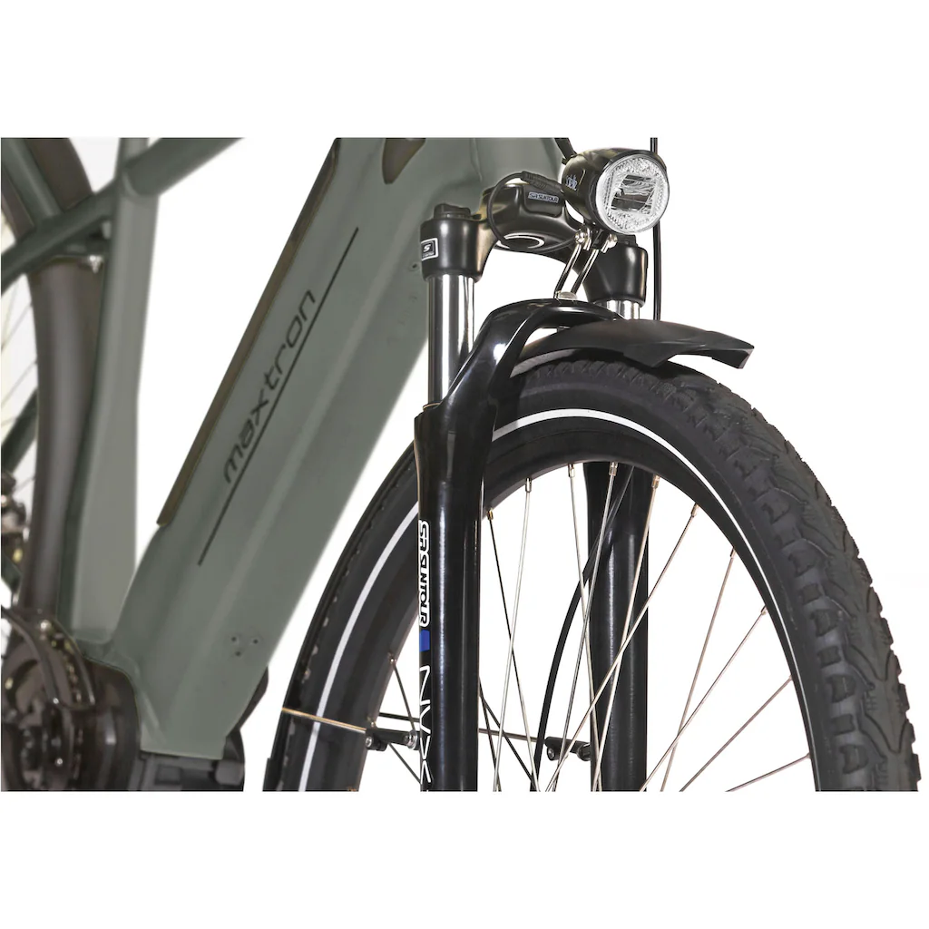 Maxtron E-Bike »MTS 20X« 11 Gang Shimano Deore Mittelmotor 250 W Pedelec Elektrofahrrad für Herren Trekkingrad auf Rechnung Kostenlose Rückgabe
