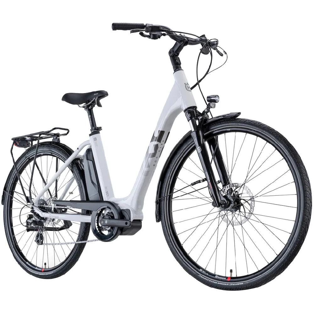 Husqvarna E-BICYCLES E-Bike »E-Citybike Eco City 1« 8 Gang Shimano Nexus Mittelmotor 250 W (28 Zoll Shimano Motor Rücktritt Scheibenbremsen Straßenzulassung) Pedelec Elektrofahrrad für Herren u. Damen Cityrad tiefer Einstie Bis zu 50% Rabatt