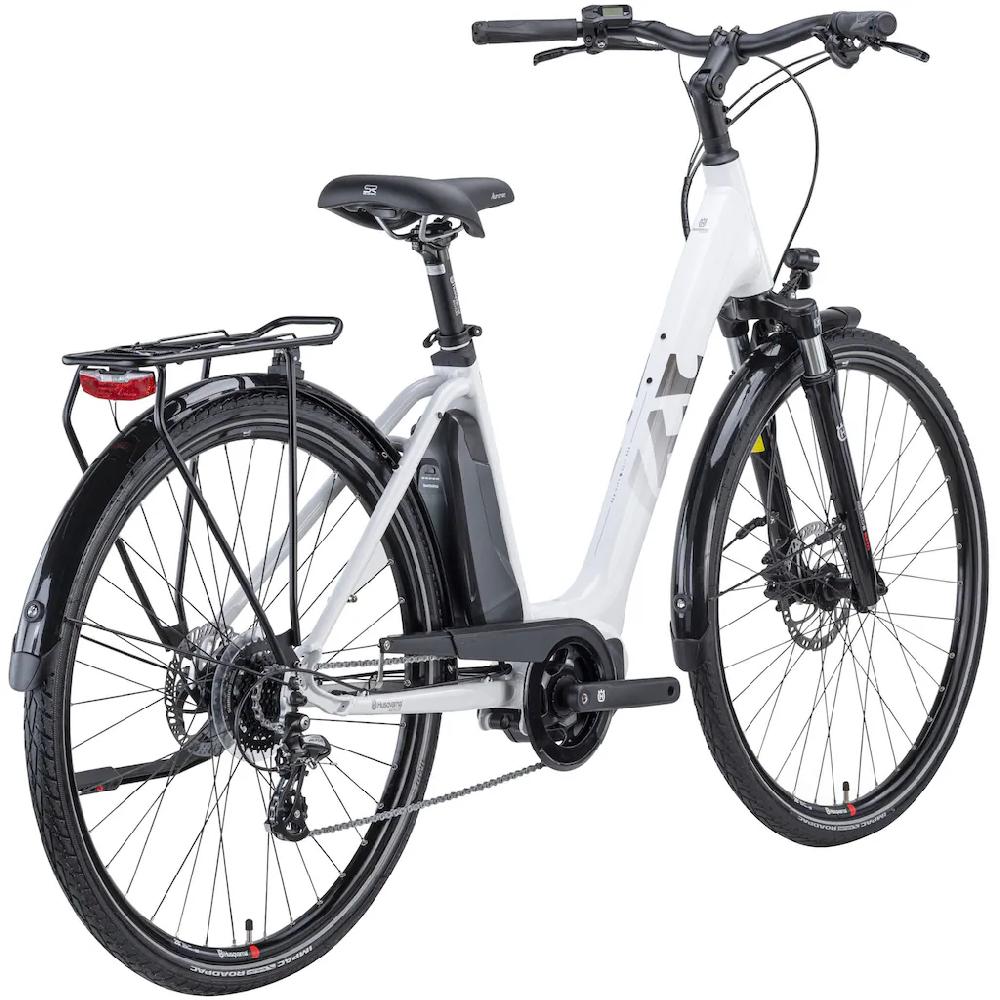 Husqvarna E-BICYCLES E-Bike »E-Citybike Eco City 1« 8 Gang Shimano Nexus Mittelmotor 250 W (28 Zoll Shimano Motor Rücktritt Scheibenbremsen Straßenzulassung) Pedelec Elektrofahrrad für Herren u. Damen Cityrad tiefer Einstie Bis zu 50% Rabatt