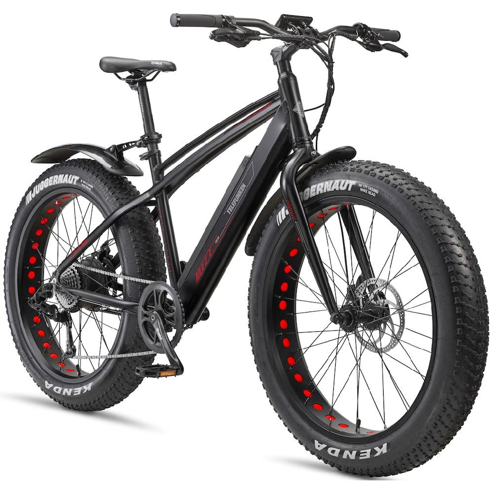 Telefunken E-Bike »Aufsteiger FM350« 8 Gang Heckmotor 250 W (26 Zoll x 4 00 Breitreifen-ca. 100km Reichweite-Geländebike off road) Pedelec Elektrofahrrad für Damen u. Herren MTB Mountainbike auf Rechnung bestellen Kostenloser Versand international