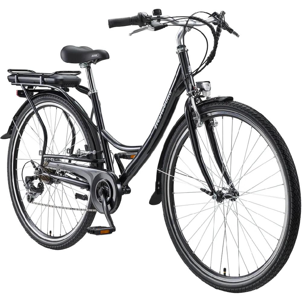 Teutoburg E-Bike »Senne« 7 Gang Shimano Heckmotor 250 W Pedelec Elektrofahrrad für Damen u. Herren Cityrad auf Raten Begrenzt auf 3 Tage