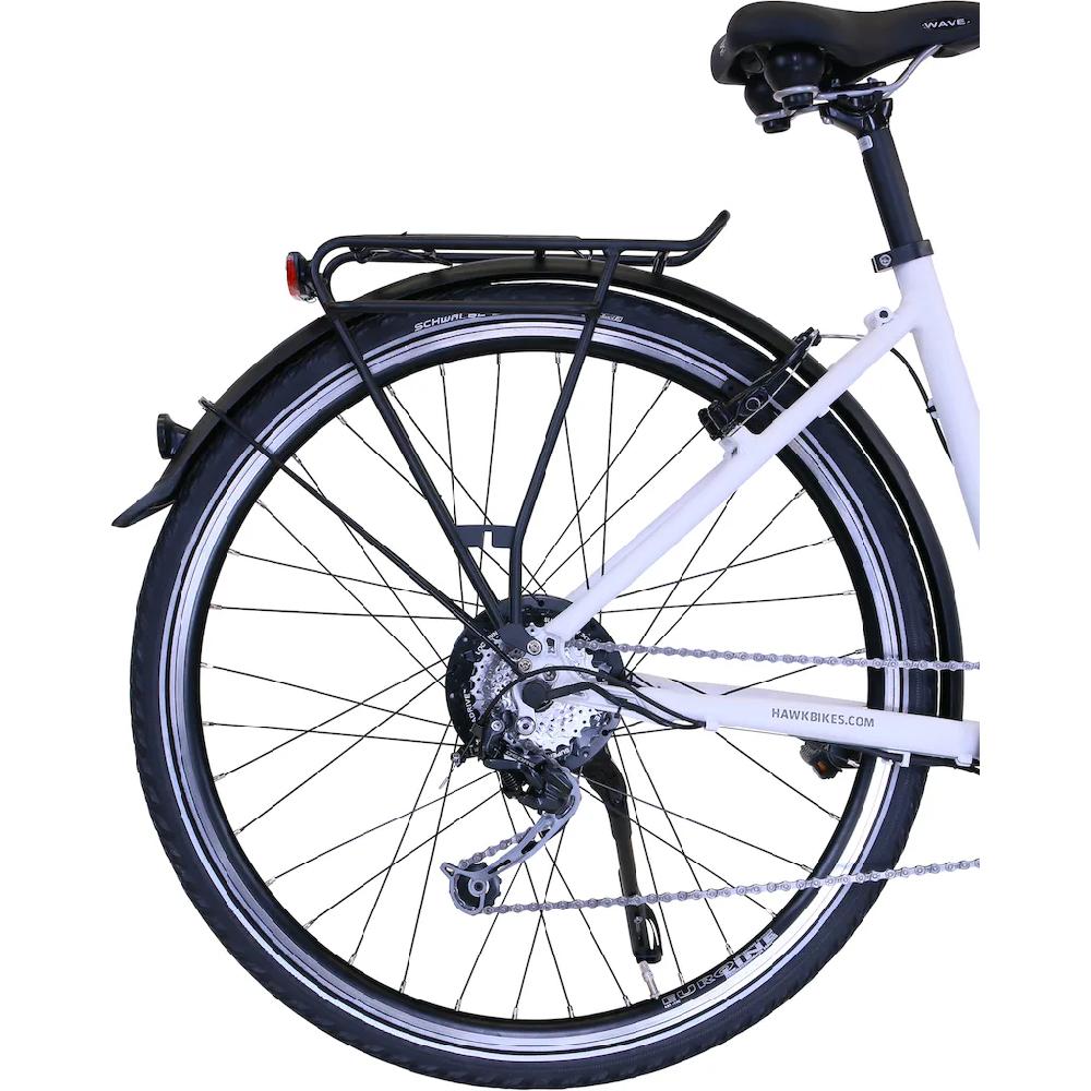 HAWK Bikes E-Bike »eTrekking Lady« 8 Gang microSHIFT Microshift Heckmotor 250 W Pedelec Elektrofahrrad für Damen Trekkingrad auf Rechnung online bestellen zollfrei