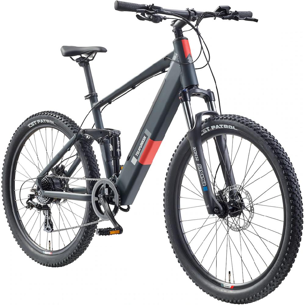 Telefunken E-Bike »Aufsteiger M936« 8 Gang Shimano Altus Heckmotor 250 W Pedelec Elektrofahrrad Damen Herren MTB Mountainbike Fully auf Raten Auslauf