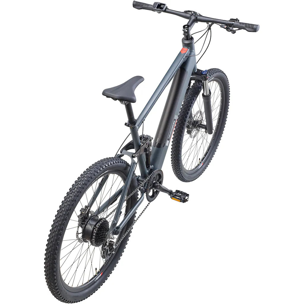 Telefunken E-Bike »Aufsteiger M936« 8 Gang Shimano Altus Heckmotor 250 W Pedelec Elektrofahrrad Damen Herren MTB Mountainbike Fully auf Raten Auslauf