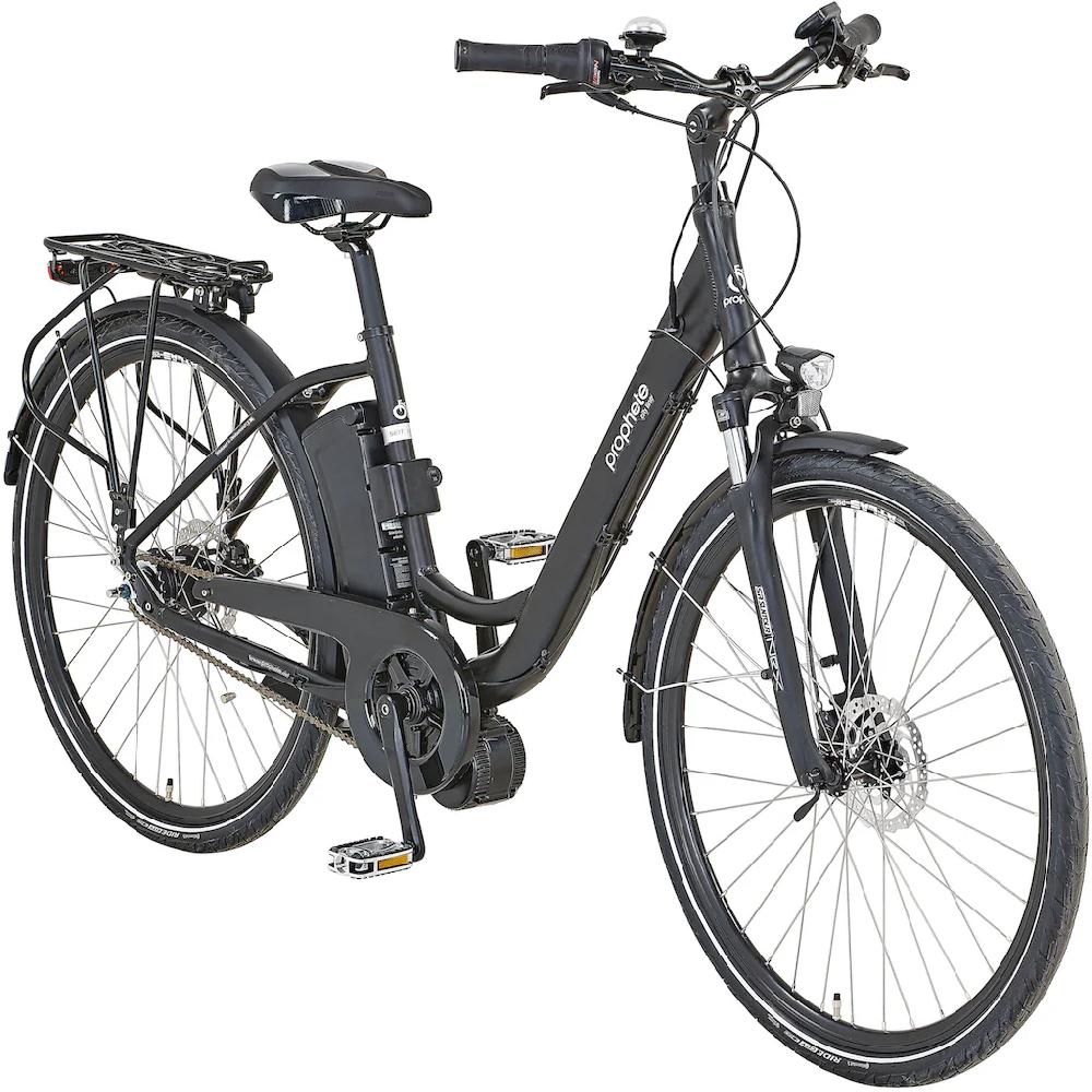 Prophete E-Bike »City« 7 Gang Shimano Mittelmotor 250 W Pedelec Elektrofahrrad für Damen u. Herren Cityrad Limitierter Zeitrabatt