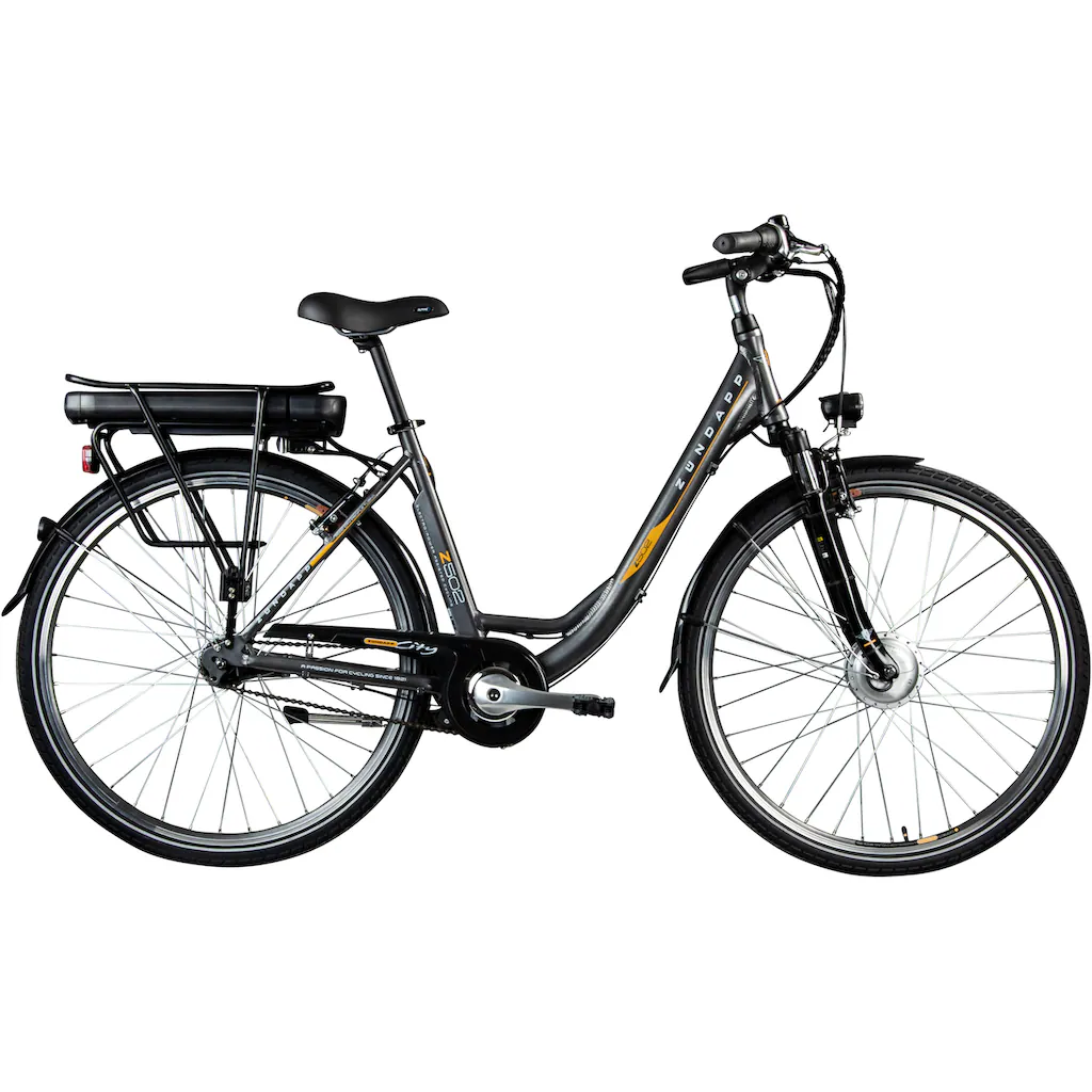 Zündapp E-Bike »Z502« 7 Gang Frontmotor 240 W Pedelec Elektrofahrrad für Damen u. Herren Cityrad auf Rechnung online bestellen Rabatt