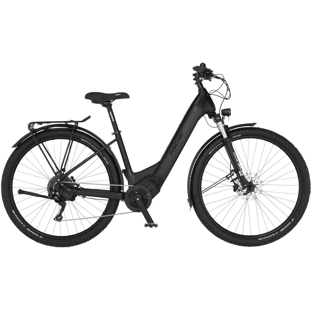 FISCHER Fahrrad E-Bike »TERRA 8.0i 43« 10 Gang Shimano Deore Mittelmotor 250 W (mit Fahrradschloss) Pedelec Elektrofahrrad für Damen u. Herren ATP auf Rechnung bestellen Saisonschlussverkauf