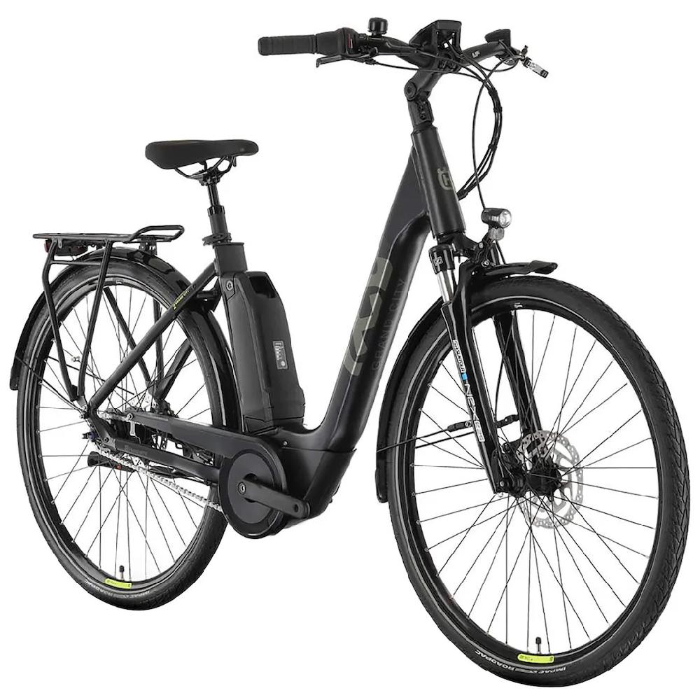 Husqvarna E-BICYCLES E-Bike »E-Citybike Grand City Y2« 9 Gang Tektro RD-T350 Mittelmotor 250 W (28 Zoll Yamaha Motor Scheibenbremsen mit Straßenzulassung) Pedelec Elektrofahrrad für Herren u. Damen Cityrad tiefer Einstieg Weihnachtsangebot