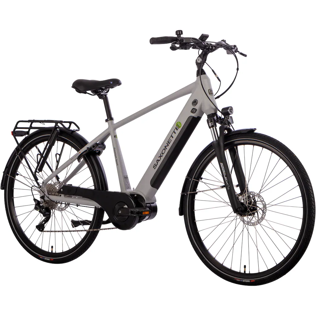 SAXONETTE E-Bike »Premium Sport (Diamant)« 10 Gang Mittelmotor 250 W Pedelec Elektrofahrrad für Herren Trekkingrad Muttertagsangebot