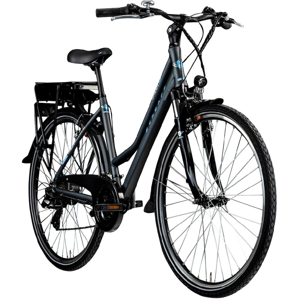 Zündapp E-Bike »Green 7.7 Damen« 21 Gang Shimano Altus RD-M310 Heckmotor 250 W Pedelec Elektrofahrrad für Damen Trekkingrad Valentinstagsangebot