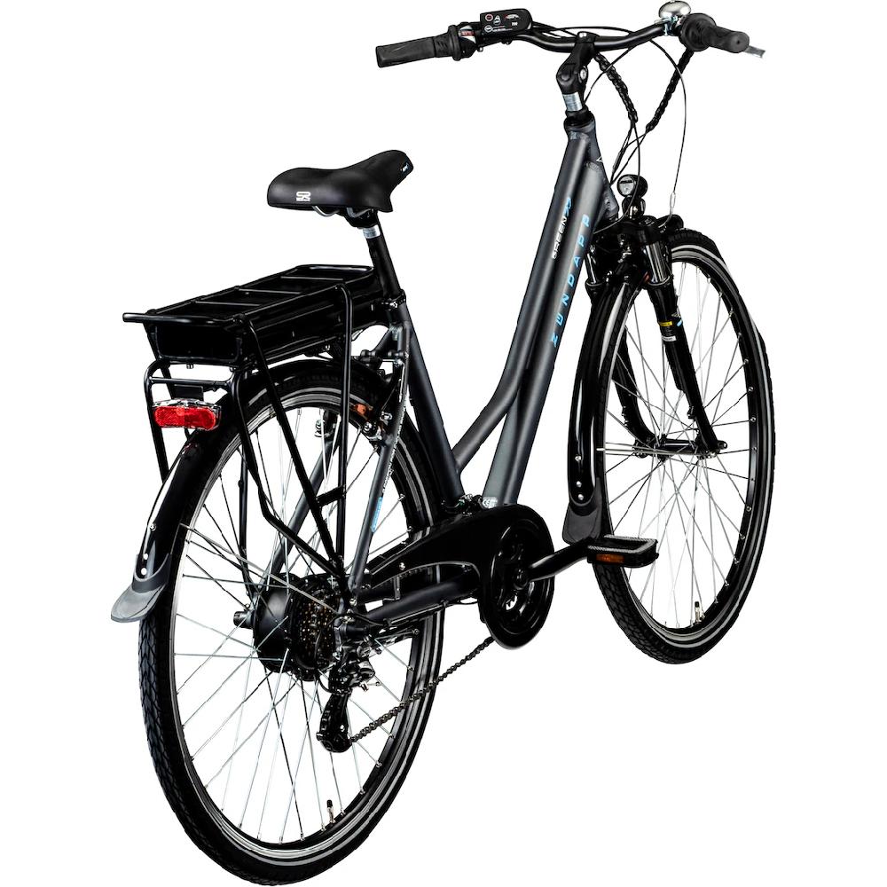 Zündapp E-Bike »Green 7.7 Damen« 21 Gang Shimano Altus RD-M310 Heckmotor 250 W Pedelec Elektrofahrrad für Damen Trekkingrad Valentinstagsangebot