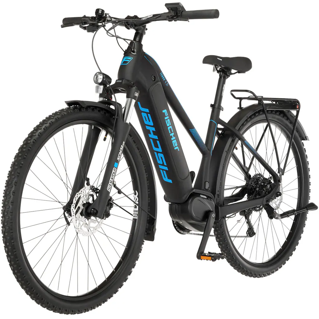 FISCHER Fahrrad E-Bike »TERRA 4.5i 522« 10 Gang Shimano Deore Mittelmotor 250 W (mit Schloss) Pedelec Elektrofahrrad für Damen u. Herren ATP auf Rechnung Neueste Mode