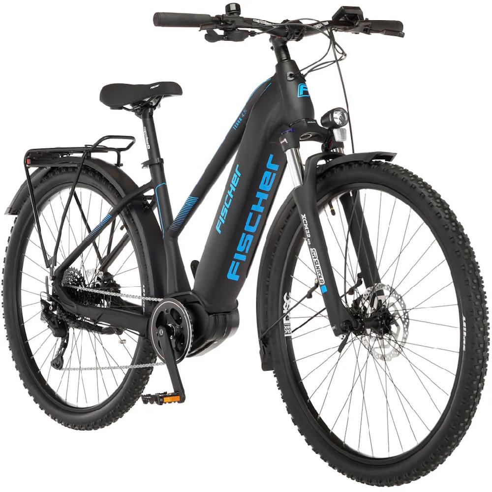 FISCHER Fahrrad E-Bike »TERRA 4.5i 522« 10 Gang Shimano Deore Mittelmotor 250 W (mit Schloss) Pedelec Elektrofahrrad für Damen u. Herren ATP auf Rechnung Neueste Mode