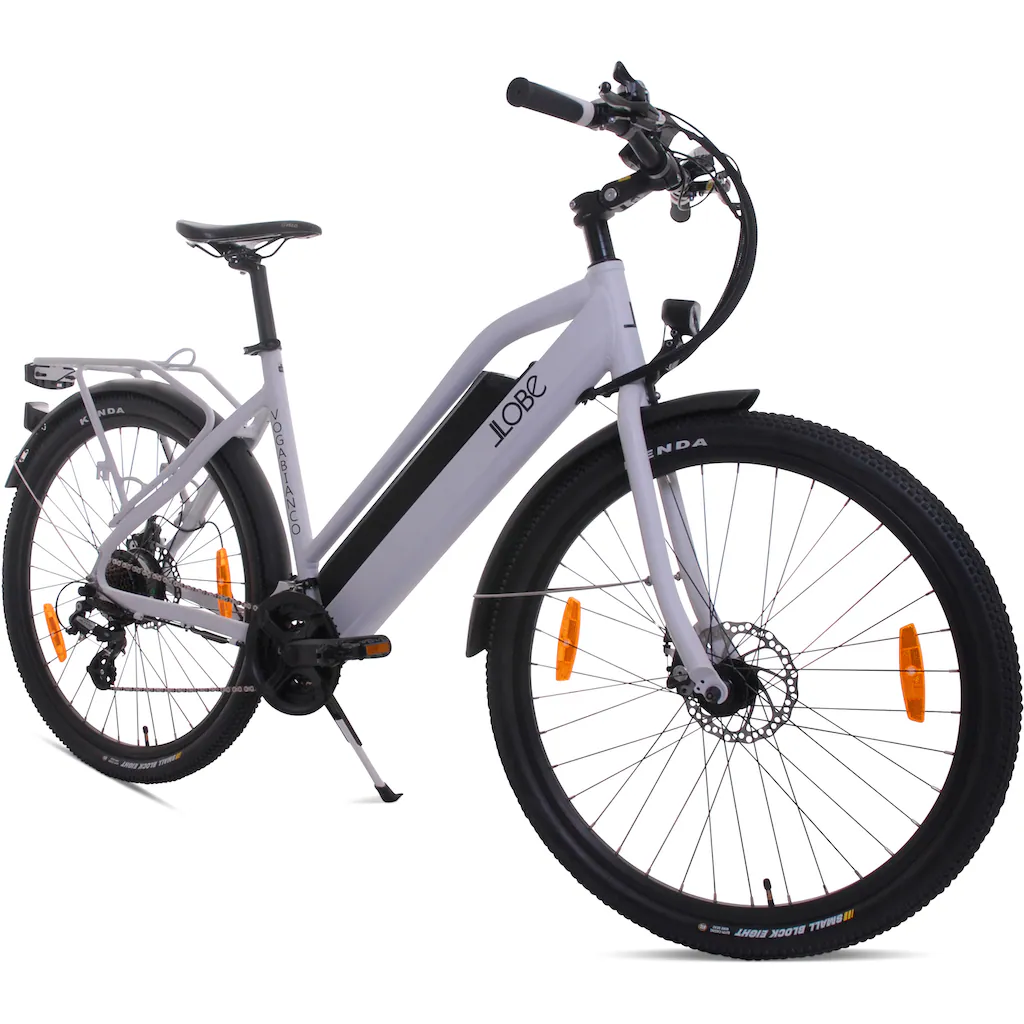 LLobe E-Bike »Voga Bianco« 21 Gang Shimano Heckmotor 250 W Pedelec Elektrofahrrad für Damen u. Herren Zeitlich begrenztes Angebot