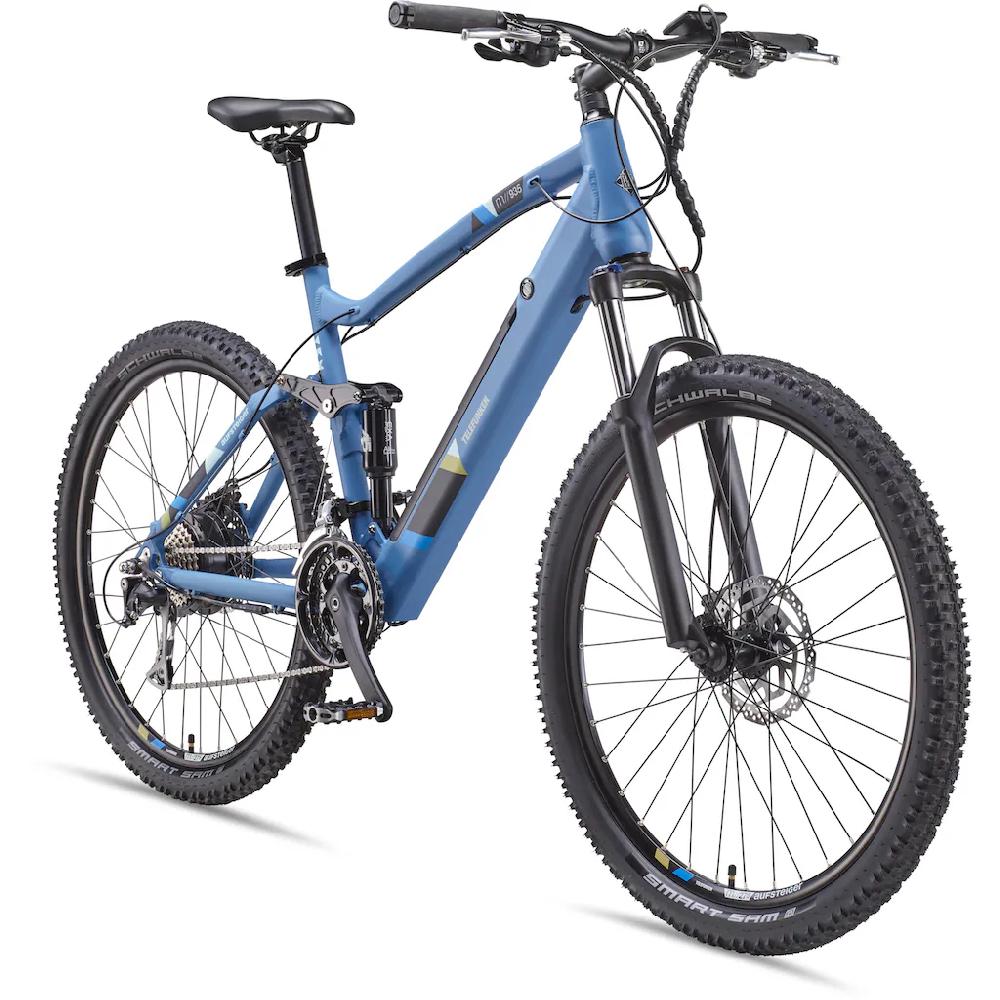 Telefunken E-Bike »Aufsteiger M935« 24 Gang Shimano Acera Heckmotor 250 W Pedelec Elektrofahrrad für Damen u. Herren MTB Mountainbike auf Raten Saisonale Angebote