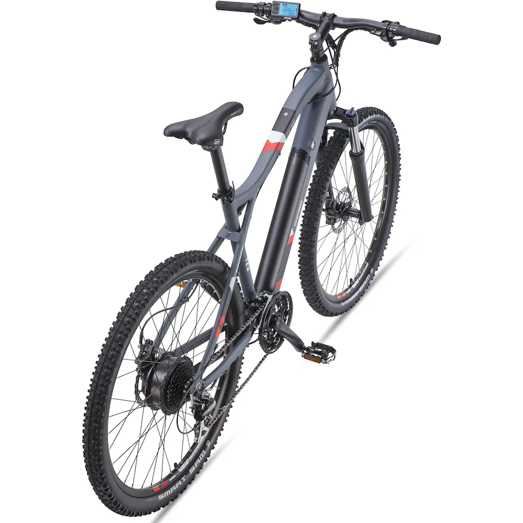 Telefunken E-Bike »Aufsteiger M922« 24 Gang Shimano Acera Heckmotor 250 W Pedelec Elektrofahrrad für Damen u. Herren MTB Mountainbike Nur noch ein Tag übrig
