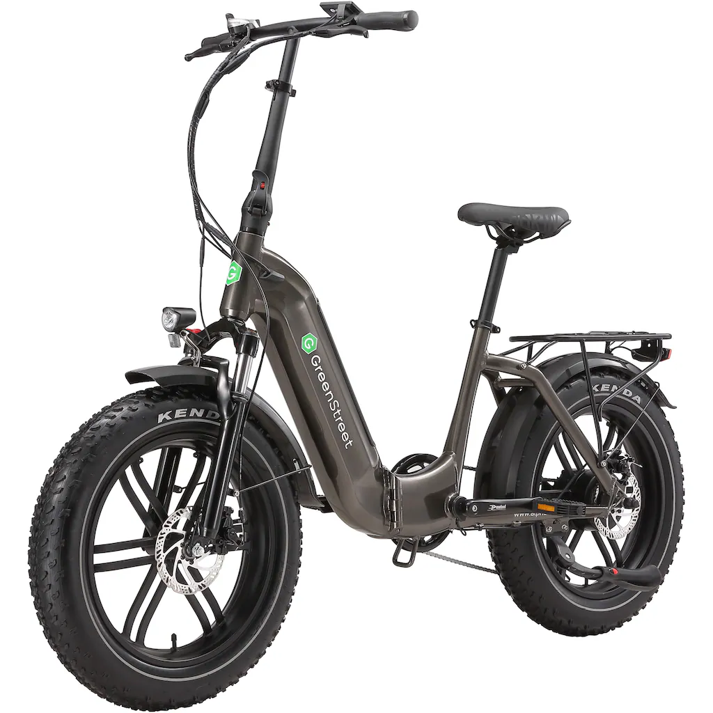 GreenStreet E-Bike »Tiefeinsteiger Klapprad GS5« 7 Gang Shimano Heckmotor 250 W (Set 2 tlg. mit Akku-Ladegeräte Fat Tires) Pedelec Elektrofahrrad für Damen u. Herren Klapprad auf Rechnung online bestellen zollfrei