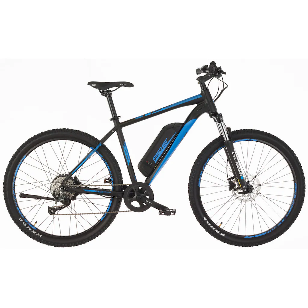 FISCHER Fahrrad E-Bike »MONTIS EM 1922 422 - 27 5 Zoll« 9 Gang Shimano Altus Heckmotor 250 W (mit Schloss) Pedelec Elektrofahrrad für Damen u. Herren MTB Mountainbike auf Raten 50% Rabatt für begrenzte Zeit