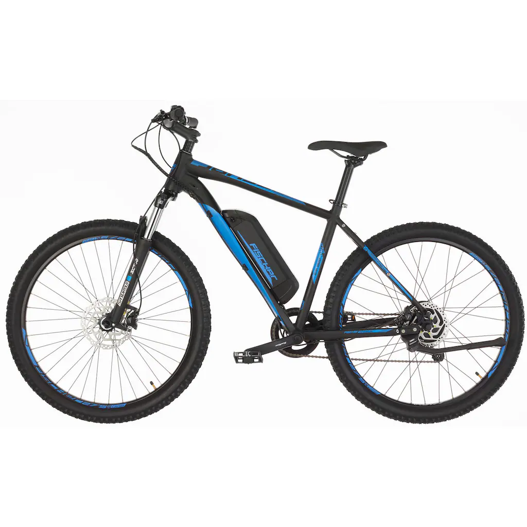 FISCHER Fahrrad E-Bike »MONTIS EM 1922 422 - 27 5 Zoll« 9 Gang Shimano Altus Heckmotor 250 W (mit Schloss) Pedelec Elektrofahrrad für Damen u. Herren MTB Mountainbike auf Raten 50% Rabatt für begrenzte Zeit