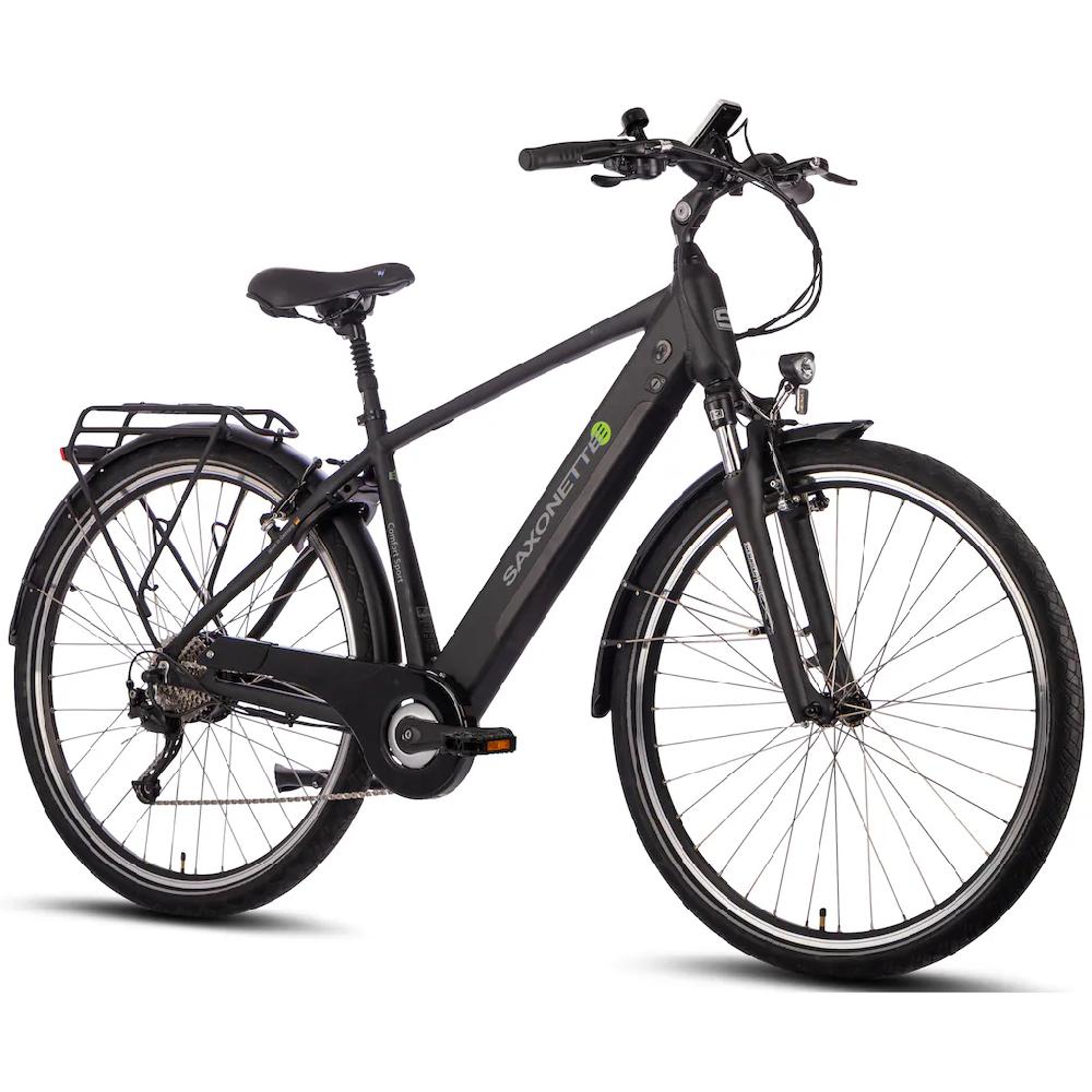 SAXONETTE E-Bike »Comfort Sport« 9 Gang Shimano Alivio Heckmotor 250 W (mit integr. Rahmenschloss und Trapez-Rahmen) Pedelec Elektrofahrrad für Damen u. Herren Trekkingrad auf Rechnung online bestellen Rabatte dieses Monats