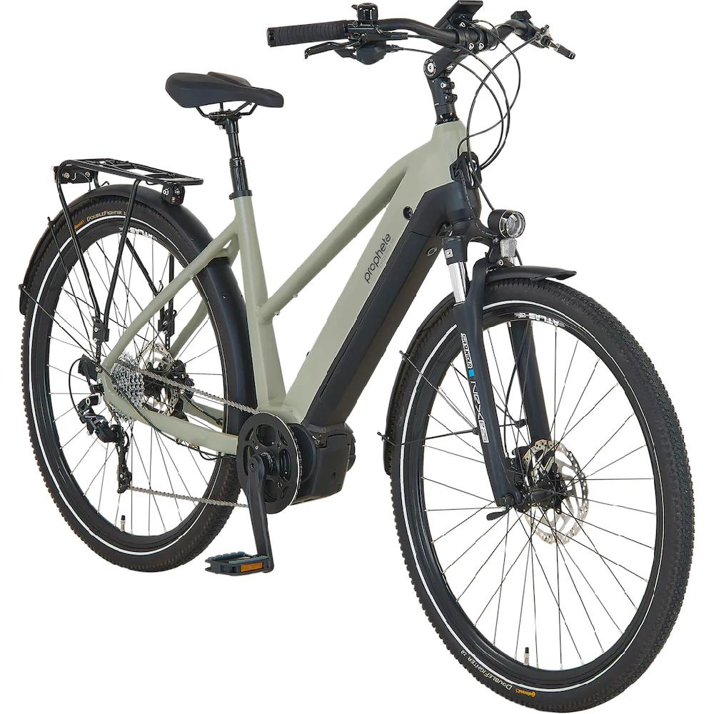Prophete E-Bike »Entdecker 4.0« 10 Gang microSHIFT RD-M61S Mittelmotor 250 W Pedelec Elektrofahrrad für Damen Trekkingrad auf Rechnung kaufen 2025