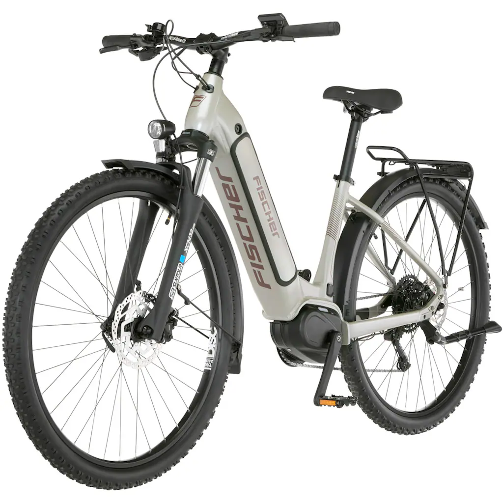 FISCHER Fahrrad E-Bike »TERRA 4.0i 43« 10 Gang Shimano Deore Mittelmotor 250 W (mit Fahrradschloss) Pedelec Elektrofahrrad für Damen u. Herren ATP auf Raten Online