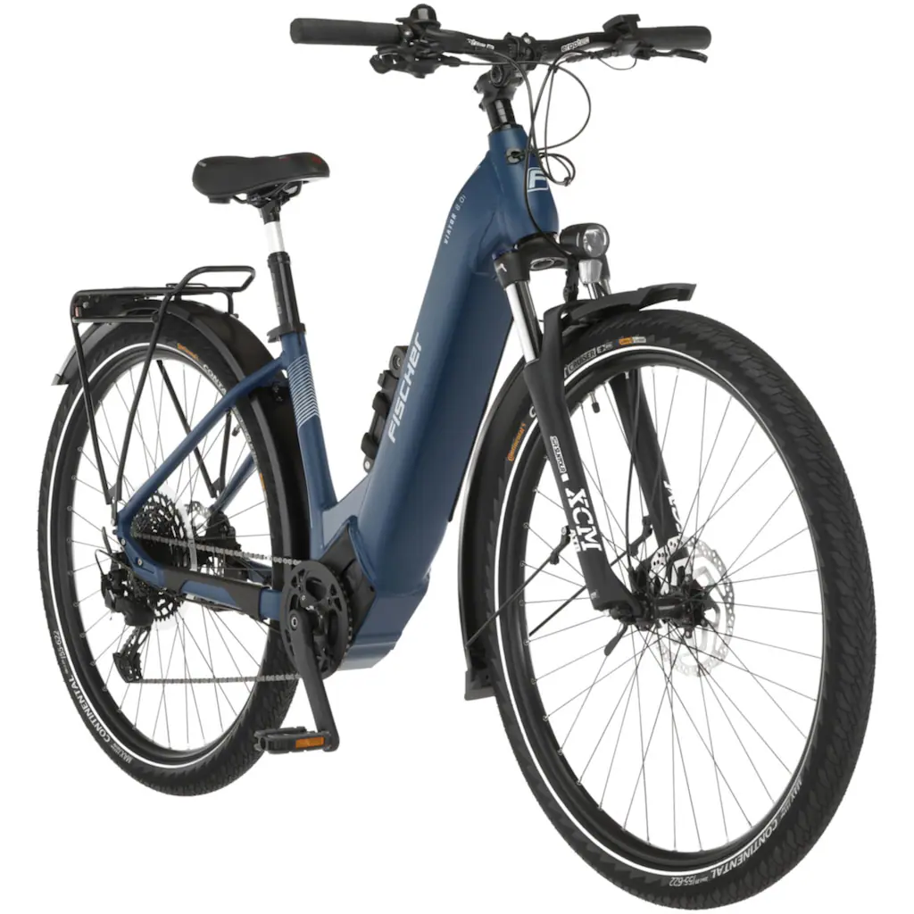 FISCHER Fahrrad E-Bike »VIATOR 8.0i Damen 43« 12 Gang SRAM Eagle SX Mittelmotor 250 W (mit Faltschloss) Pedelec Elektrofahrrad für Damen u. Herren Trekkingrad auf Rechnung Zeitlich begrenztes Angebot