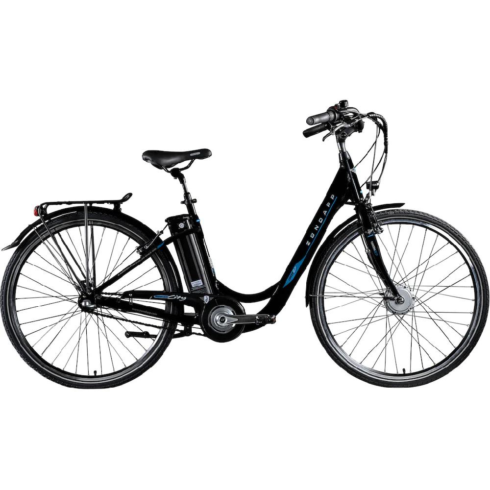 Zündapp E-Bike »Green 2.7« 3 Gang Shimano Nexus Frontmotor 250 W Pedelec Elektrofahrrad für Damen u. Herren Cityrad auf Rechnung bestellen Neuheiten